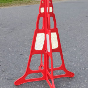 Cono 3D para señalización – Rojo Común (no flúo) sin reflectivo